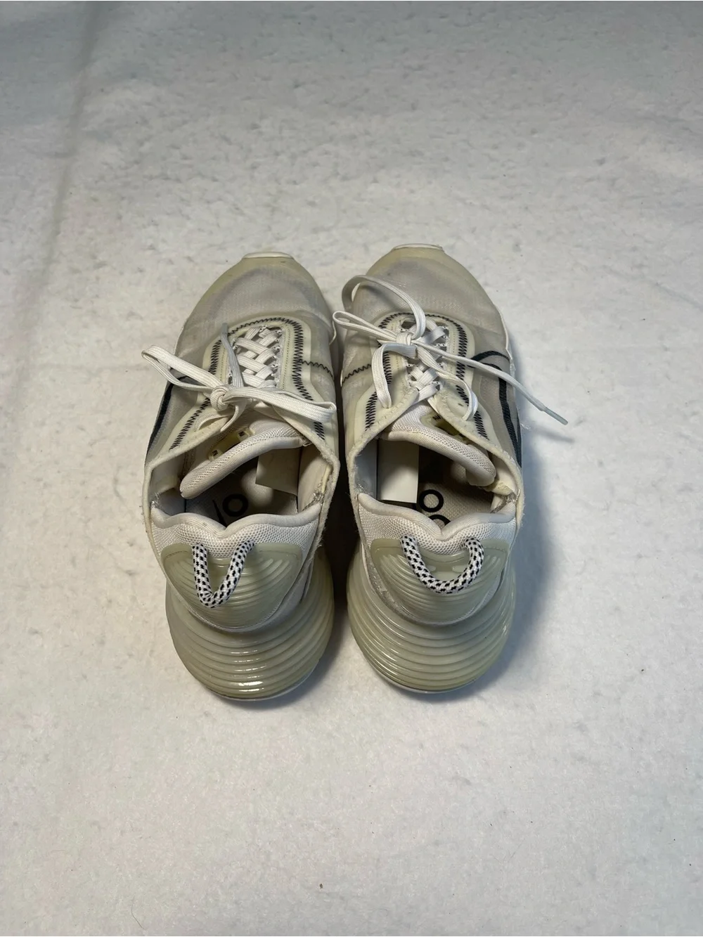 Nike Air Max 2090 White Black Sneakers Women’s 8.5 Running Shoes CK2612-100
